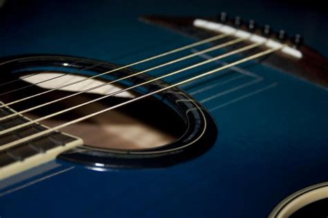 Acoustic Blue Guitar Wallpaper Hd - 640x960 Wallpaper - teahub.io