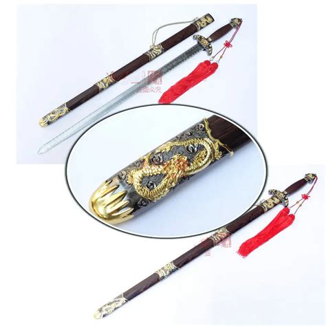 High quality Carbon steel Hand made Chinese WUSHU sword/ Taichi Jian / Dragon Alloy Kife ...