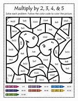 Color By Multiplication  Worksheets Math coloring sketch template