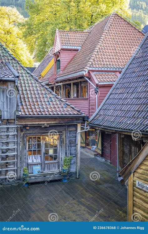 Bryggen - the Old Part of Bergen in Norway Stock Photo - Image of ...