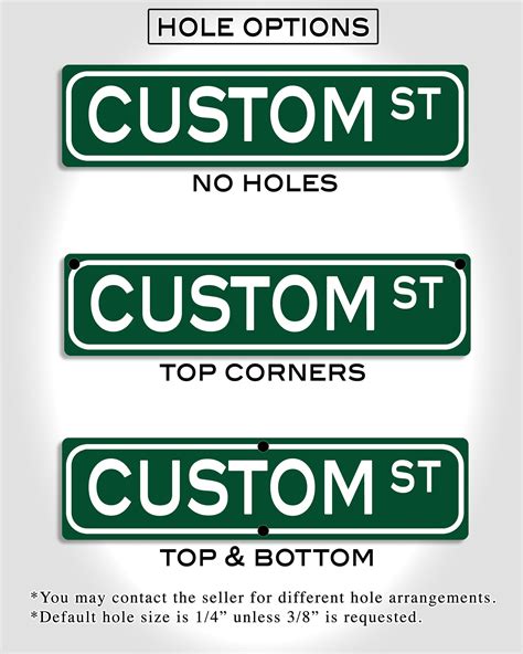 Custom Street Sign Metal Personalized Metal Street Sign - Etsy