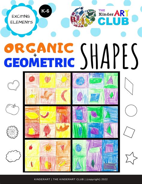 LESSON: Organic & Geometric Shapes - The KinderArt Club