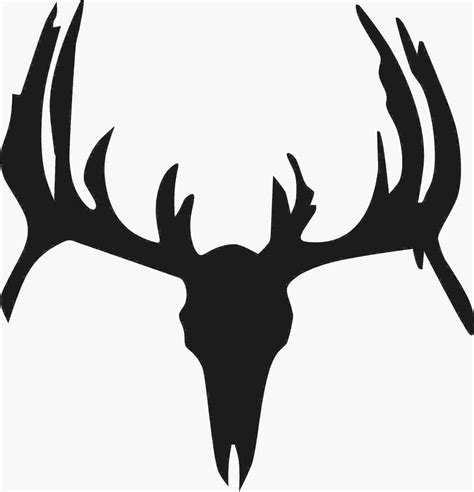 Deer Antler Silhouette at GetDrawings | Free download