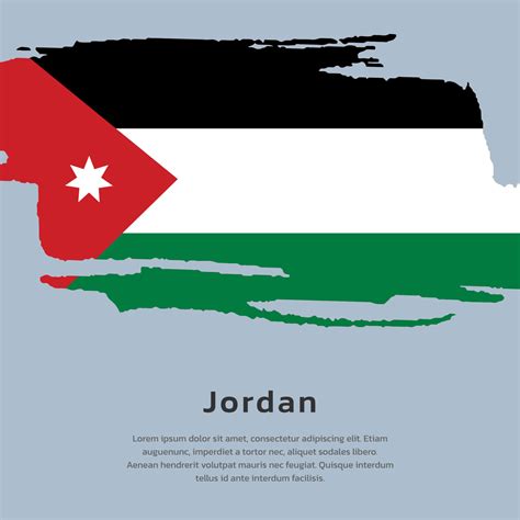 Illustration of Jordan flag Template 13371318 Vector Art at Vecteezy