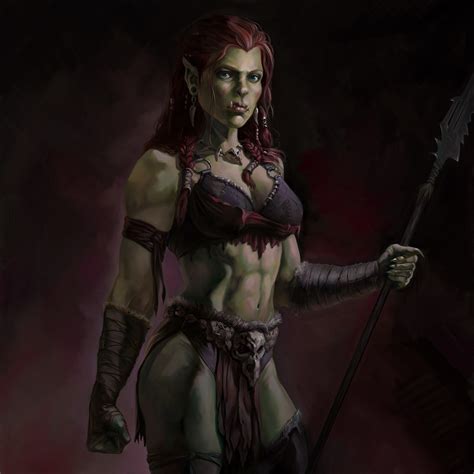 ArtStation - Warrior Orc Girl