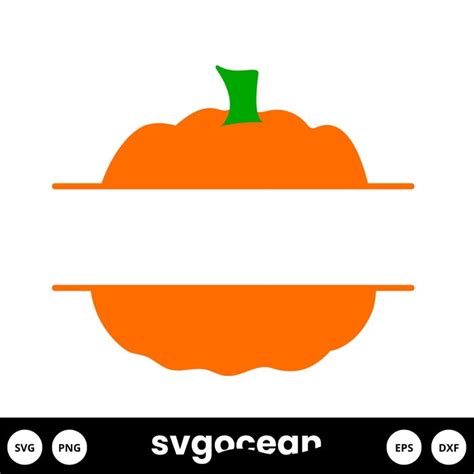 Monogram Pumpkin Svg vector for instant download - Svg Ocean — svgocean