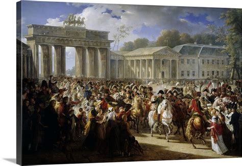 Napoleon Enters Berlin, at Brandenburg Gate, Oct, 27, 1806 Wall Art, Canvas Prints, Framed ...