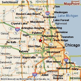 Roselle, Illinois Area Map & More