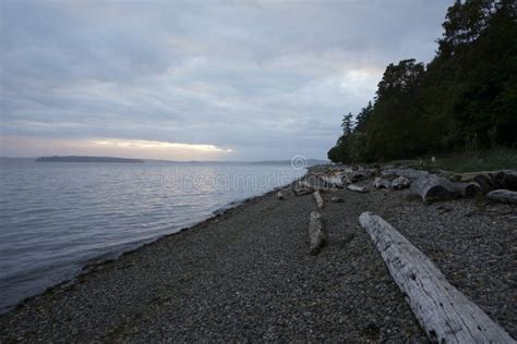 Lincoln Park Beach Seattle Sunset Stock Image - Image of lincoln, evening: 188552051