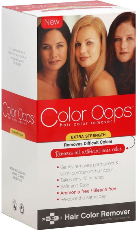 Color Oops Hair Color Remover, Extra Strength 1 ea - Walmart.com - Walmart.com