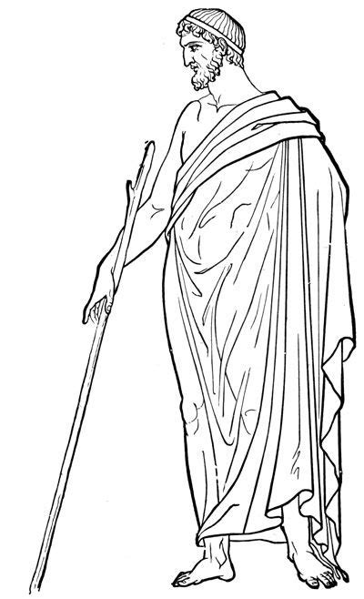 Ancient Greek Costume - This is a drawing a man wearinga himation. | The Tempest | Pinterest ...