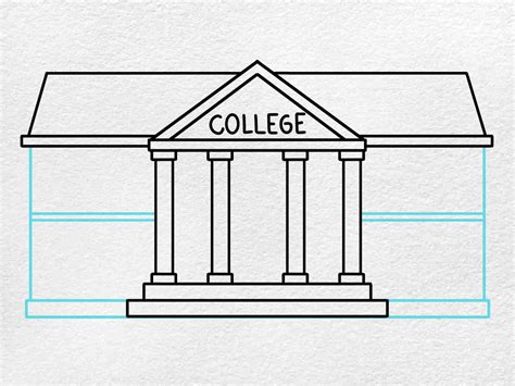 How to Draw a College - HelloArtsy