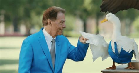 Extra in Nick Saban Aflac commercial discusses what it's like to be on set with him