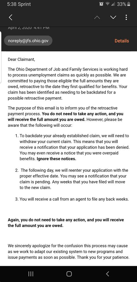 Anyone else get this from Ohio Unemployment? Been waiting 2 week's, still no payment. : r/Ohio