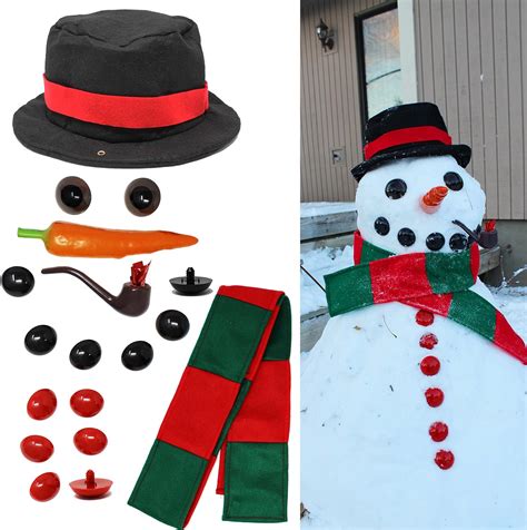 Amazon.com: JOYIN Snowman Kit Build Your Own Snowman Kids First Snowman Decorating Kit: Toys & Games