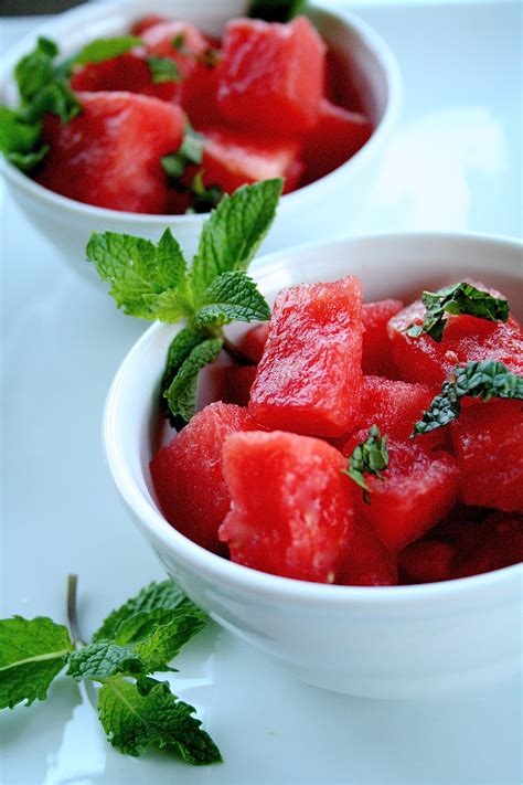 Watermelon Salad With Mint And Lime | The Curvy Carrot