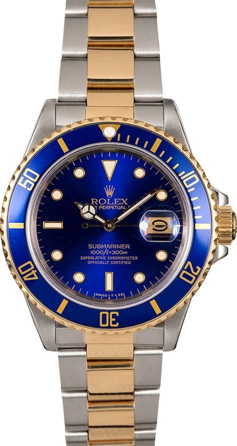 Rolex Submariner 16803 Blue Men's Watch