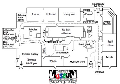 Museum Map - The Children's Museum of Acadiana - Lafayette