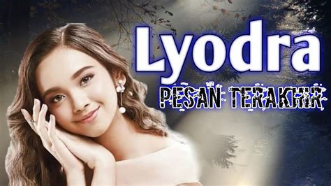 PESAN TERAKHIR - Lyodra ( cover lirik) - YouTube