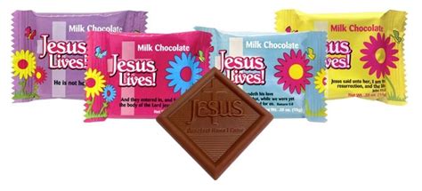 Jesus Lives Easter Chocolate Scripture Candy- Bulk -Scripture Candy for Sale