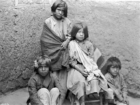 A group of Zuni Pueblo children. New Mexico. ca.1898. Source - University of Southern California ...