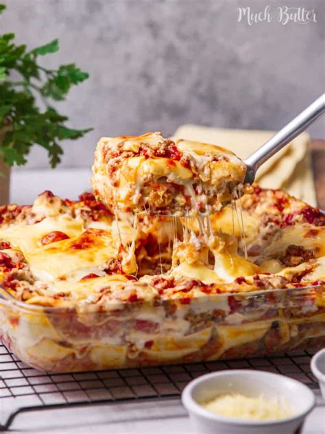 Classic Lasagna with Bechamel Sauce - Much Butter