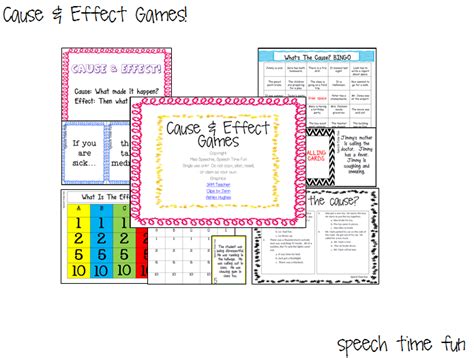 Cause & Effect Games!! - Speech Time Fun: Speech and Language Activities