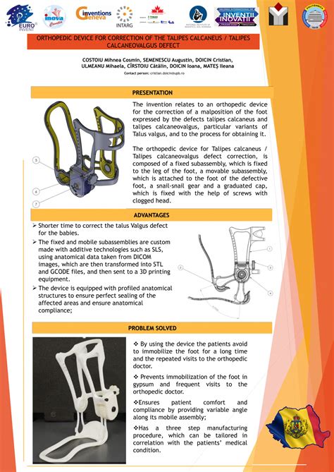 ORTHOPEDIC DEVICE FOR CORRECTION OF THE TALIPES CALCANEUS / TALIPES CALCANEOVALGUS DEFECT ...