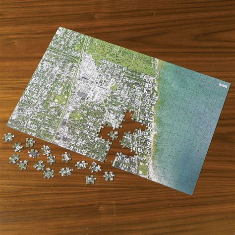 The Personalized Satellite Map Jigsaw Puzzle - Hammacher Schlemmer - This is the only custom ...