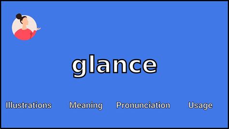 GLANCE Meaning And Pronunciation, 49% OFF | micoope.com.gt