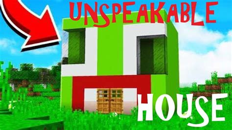 I BUILT My Own UNSPEAKABLE GAMING HOUSE in MINECRAFT - YouTube