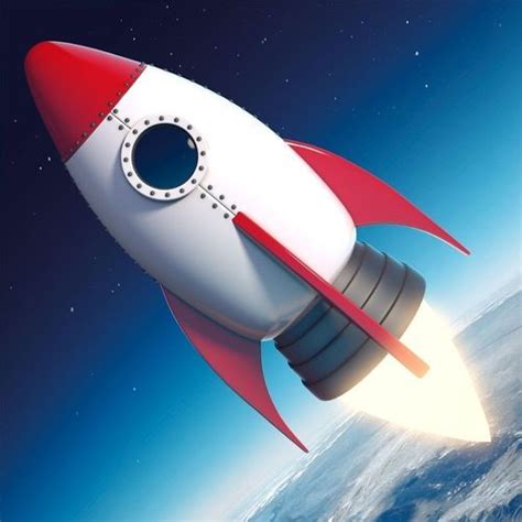 Cartoon Rocket Ship V2 | 3D model | Rocket cartoon, Spaceship art, Planets art