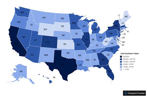 Flyover States: Flight Data Shows Which States Americans Think Are Boring | Champion Traveler