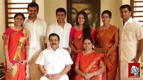 Surya Tamil family photo shoot. From tubetamil. Absolutely love all the ladies sarees & blouses ...