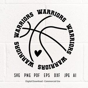 Warriors Basketball SVG PNG, Warriors Mascot Svg, Warriors Svg,warriors ...