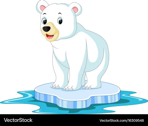 Polar bear cartoon Royalty Free Vector Image - VectorStock