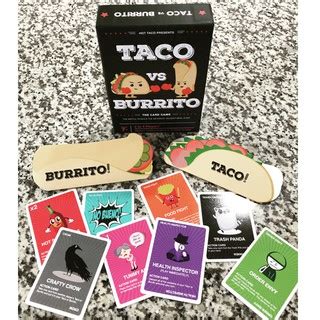 Card Game Taco vs. Burrito English Party Card Game Play with Friends ...