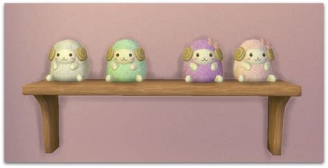 Cute Sheep Plushies by Nooboominicule | Sims 4, Sims, Sims 4 game