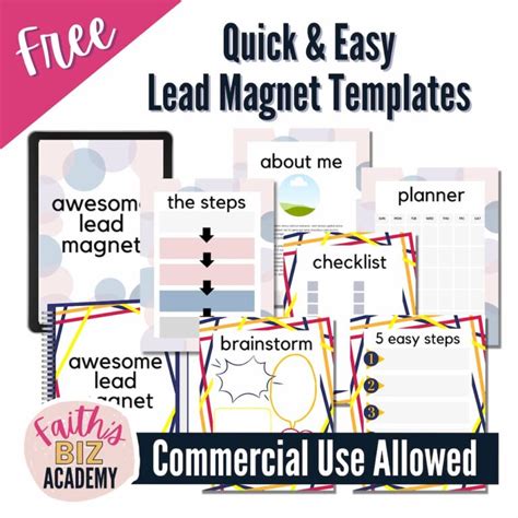 Lead Magnet Templates - Faith's Biz Academy