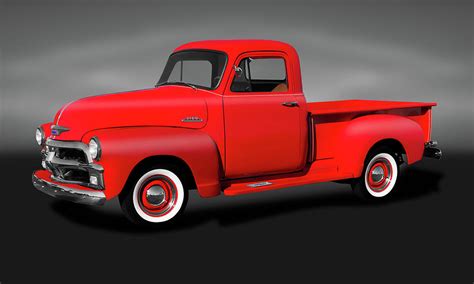 1954 Chevrolet 3100 Series Pickup Truck - 1954chevrolet3100seriespickupgray173490 Photograph by ...