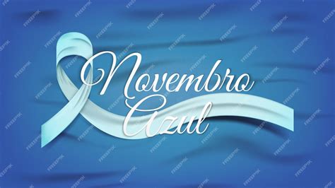 Premium Vector | Novembro azul or blue november campaign banner with ...