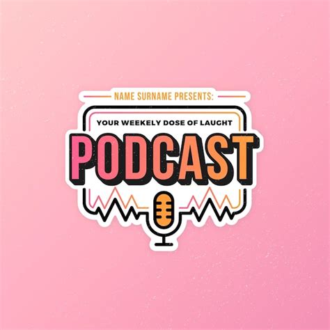 Free Vector | Detailed podcast logo template