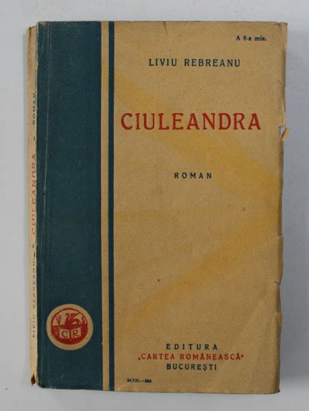 CIULEANDRA de LIVIU REBREANU 1928