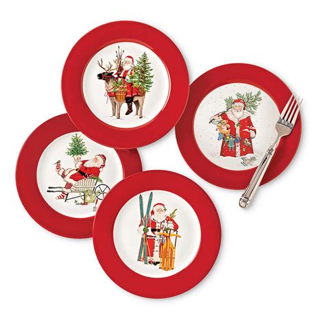 Santa Dessert Plates | Gump's