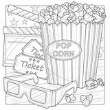 Movies Coloring Page sketch template