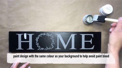 Wood Sign Painting Tutorial - YouTube