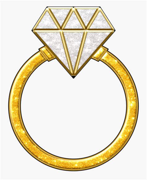 Transparent Engagement Ring Clipart - Gold Engagement Ring Clipart ...