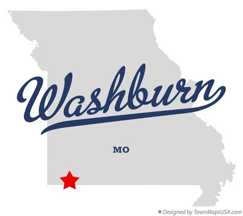 Map of Washburn, MO, Missouri