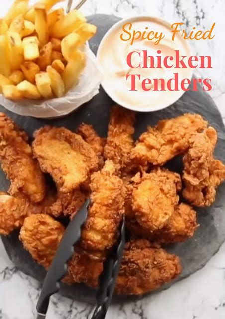 Spicy Fried Chicken Tenders #chicken #spicy #cooking