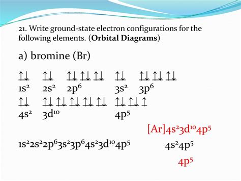 Electron Configuration For Bromine